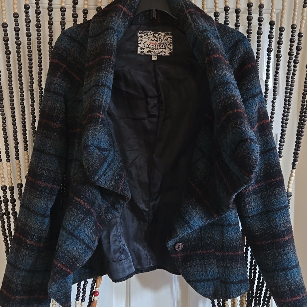Retro Pink Martini Jacket with Cowl Neck - Picture 10 of 13